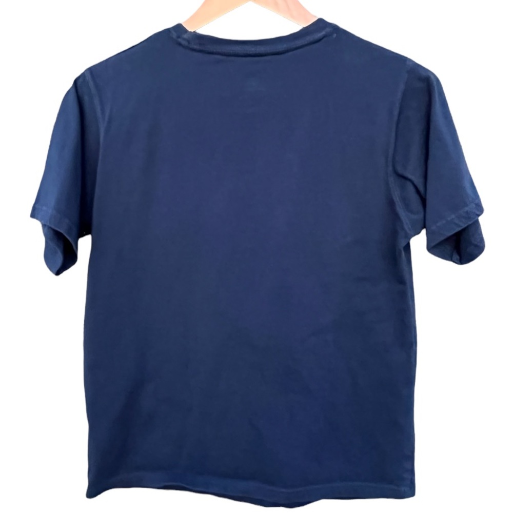 Muscle Car Graphic Short Sleeve Tee “Super Charged 77”, Navy Red Orange | XL - Picture 4 of 8